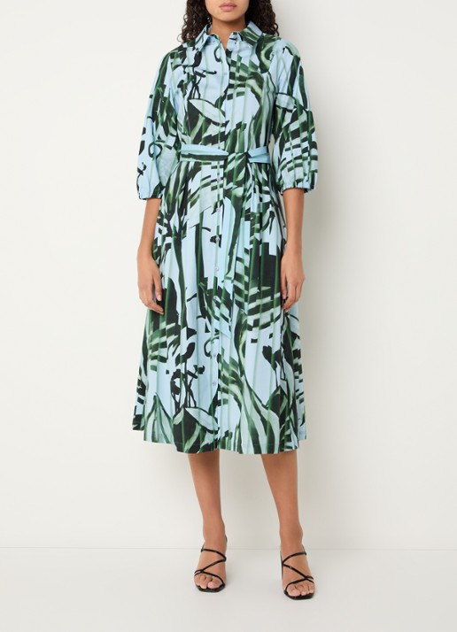 Xandres Keylie midi blousejurk met bloemenprint