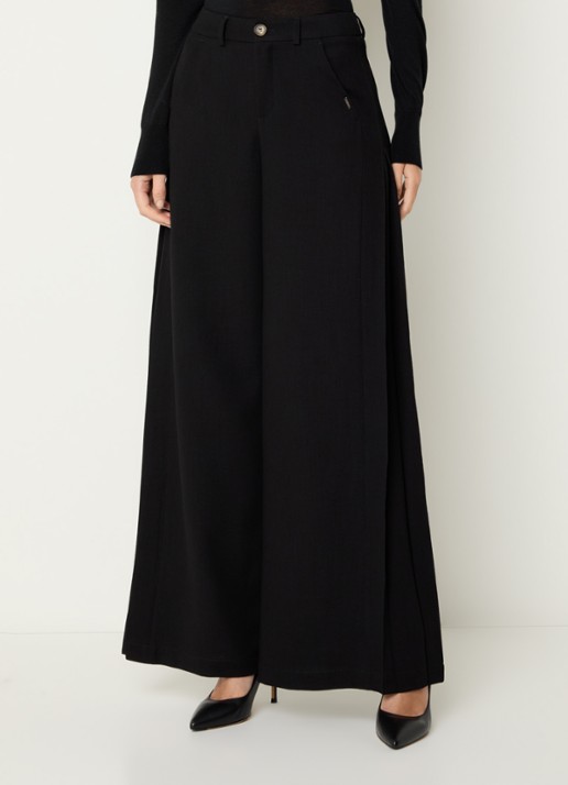 Xandres Patrizie high waist wide fit pantalon met steekzakken