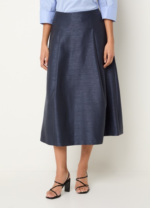 Xandres Rayma midi A-lijn rok met metallic finish
