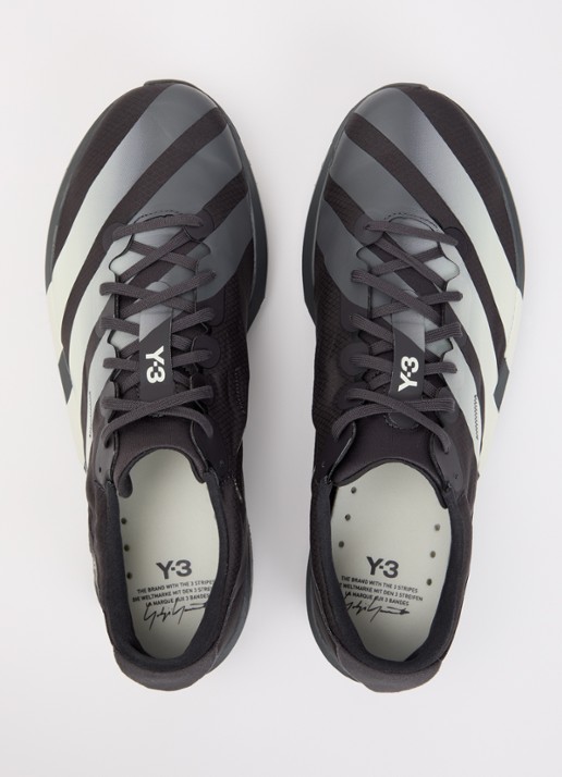 Y-3 Adios 9 sneaker van mesh met logo - detail 4 zwart