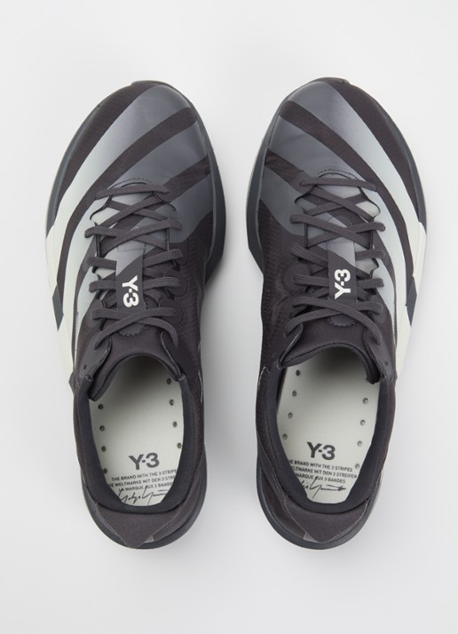 Y-3 Adios 9 sneaker van mesh met logo - detail 3 zwart
