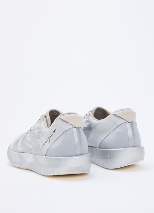 Y-3 Adios 9 sneaker van mesh met metallic details - achterkant 2 grijs