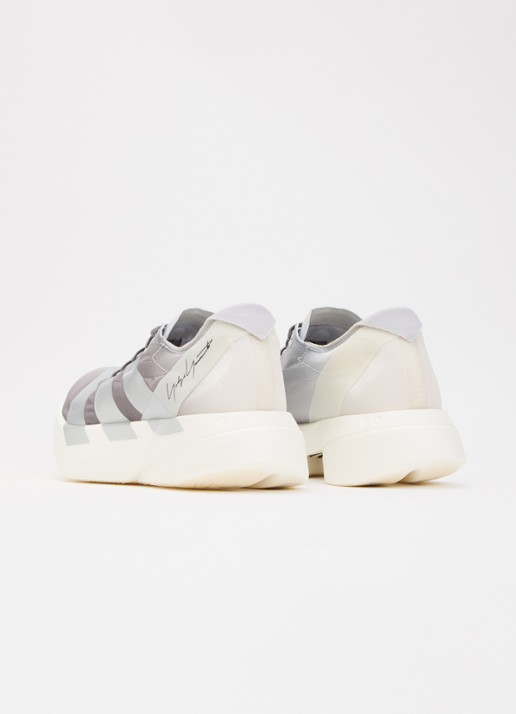 Y-3 Adios Pro 4 sneaker met mesh details - achterkant donkergrijs