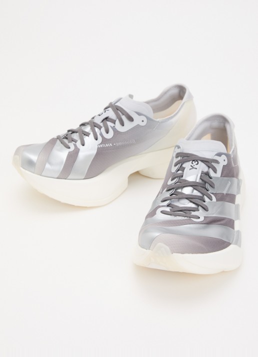 Y-3 Adios Pro 4 sneaker met mesh details - detail 2 donkergrijs