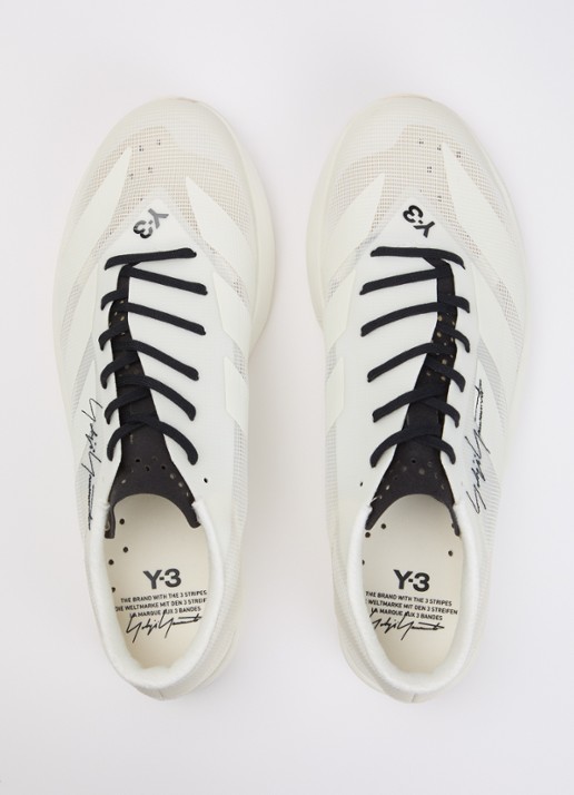 Y-3  Adizero RC6 sneaker van mesh met logo - detail 2 gebroken wit
