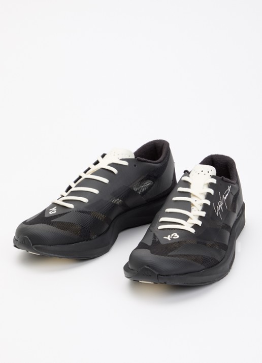 Y-3 Adizero RC6 sneaker van mesh - detail 2 zwart