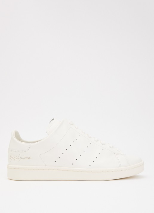 Y-3 Diagonal Stan Smith sneaker van leer - voorkant 5 wit