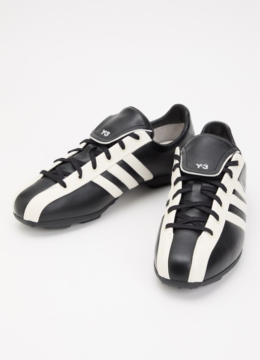 Y-3 Field sneaker van leer  - detail 2 zwart