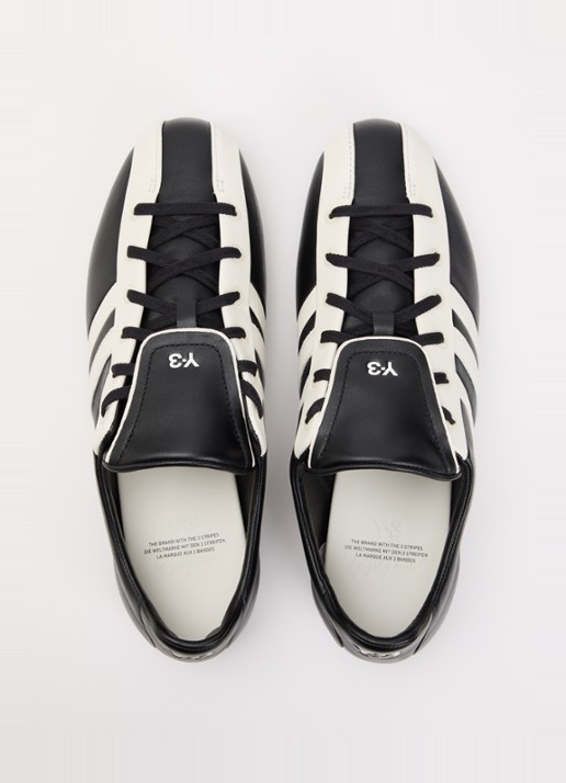 Y-3 Field sneaker van leer  - detail 3 zwart