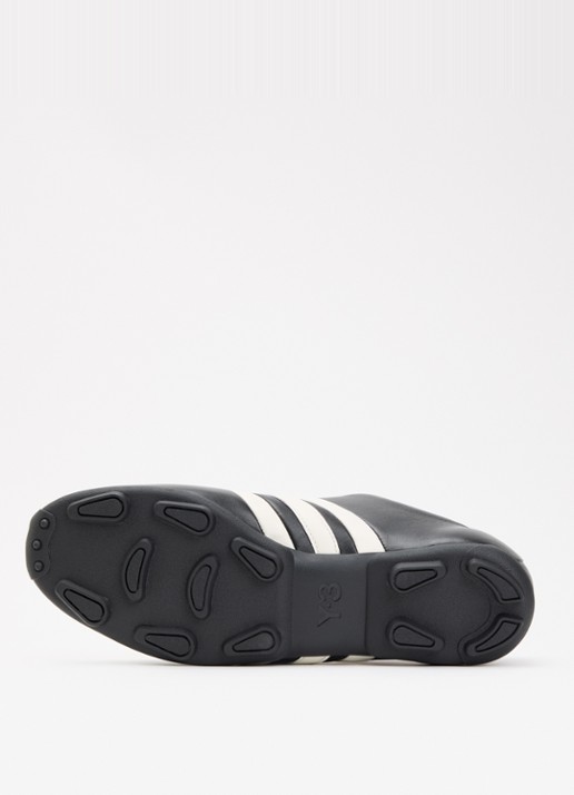 Y-3 Field sneaker van leer  - detail 4 zwart