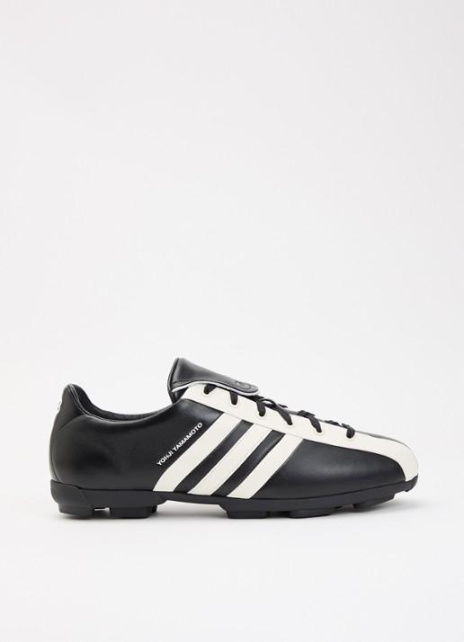 Y-3 Field sneaker van leer  - voorkant 5 zwart