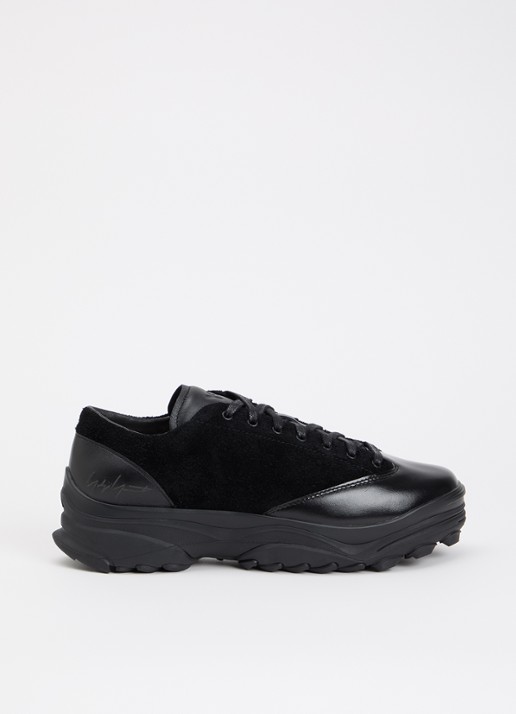 Y-3 GSG9 Lo sneaker van suède met details van leer
