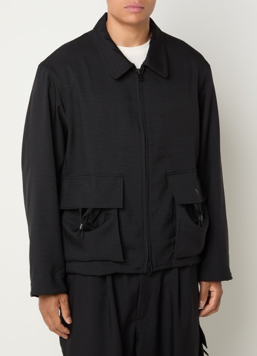 Y-3 Jack met klepzakken - detail zwart