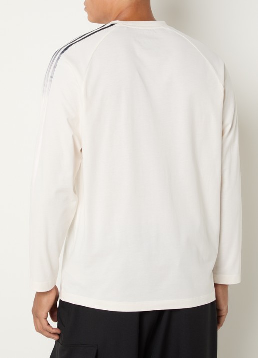 Y-3 Longsleeve met logo - achterkant 4 beige