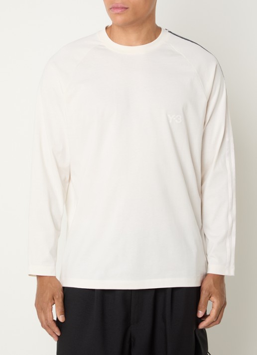 Y-3 Longsleeve met logo - detail beige