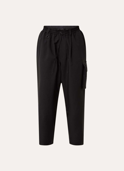 Y-3 Loose fit cargobroek met steekzakken - voorkant zwart