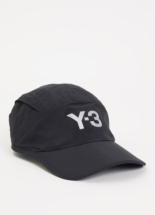 Y-3 Run pet met logo - voorkant 2 zwart