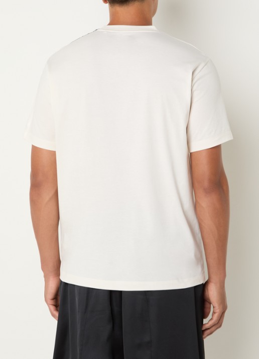 Y-3 T-shirt met logo - achterkant beige