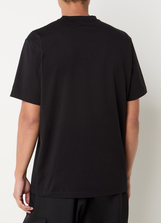 Y-3 T-shirt met logoprint - achterkant 4 zwart
