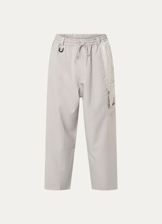 Y-3 Wide fit cargobroek met steekzakken - voorkant 4 grijs