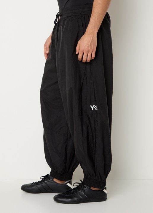 Y-3 Wide fit joggingbroek met logo en steekzakken - detail 5 zwart