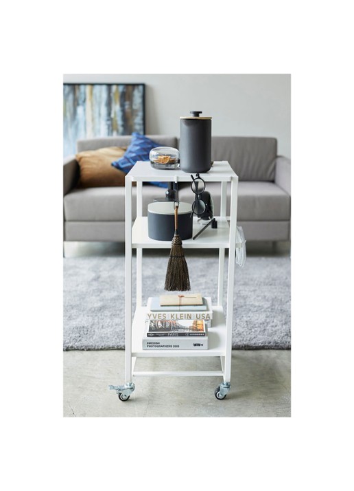 Yamazaki 3-Tiered Tower opbergtrolley  - detail 7 wit