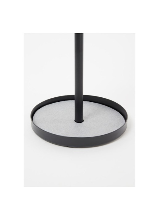 Yamazaki Tower make-up spiegel met opbergplankje 3x vergroting 33 x 14 cm - detail zwart