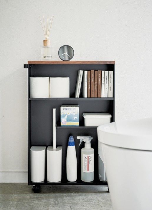 Yamazaki Tower opbergtrolley - voorkant 3 zwart