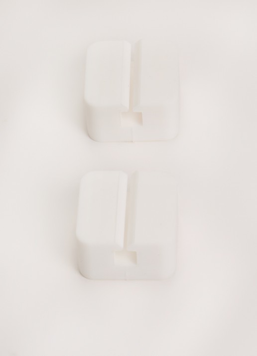 Yamazaki Tower tandenborstelhouder 4,5 cm set van 2 - voorkant 2 wit
