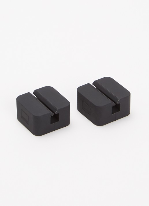 Yamazaki Tower tandenborstelhouder 4,5 cm set van 2 - voorkant 2 zwart