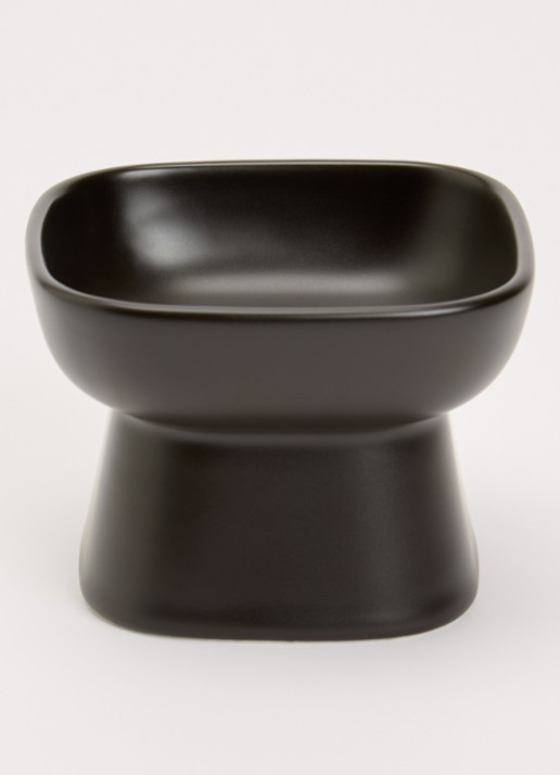 Yamazaki Tower voerbak 8 cm - voorkant 2 zwart