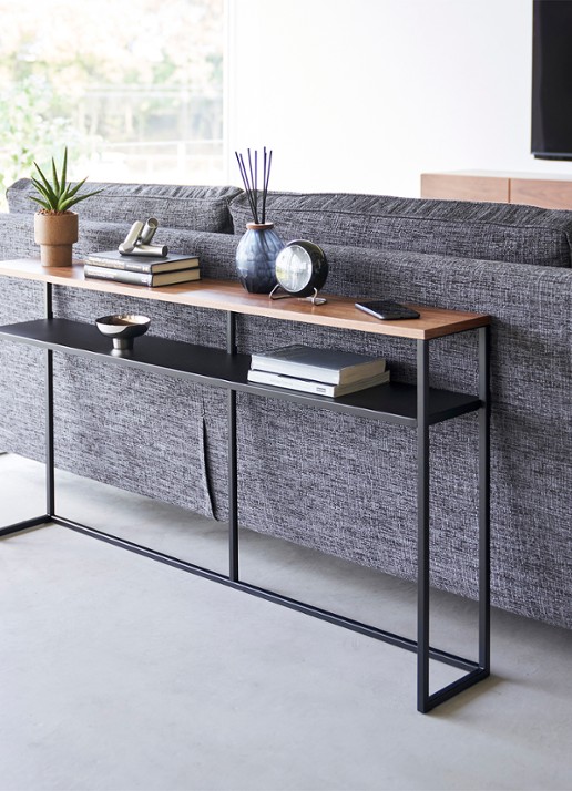 Yamazaki Tower wandtafel 126 x 65 cm - voorkant 2 zwart