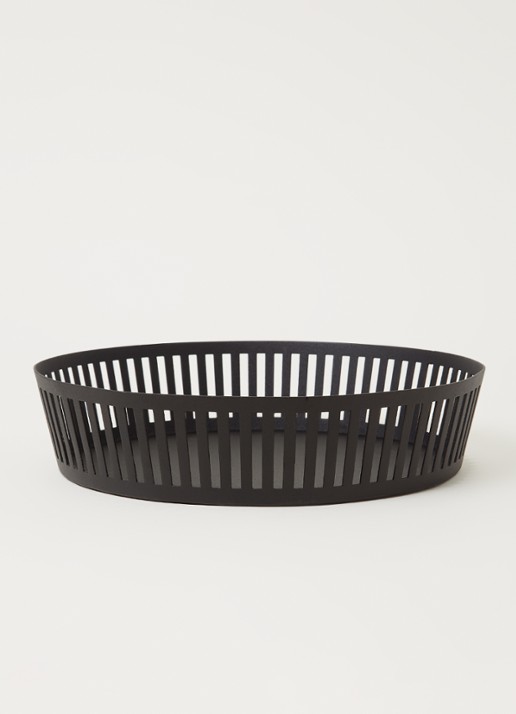 Yamazaki Tower Wide fruitschaal 25 cm  - voorkant 2 zwart