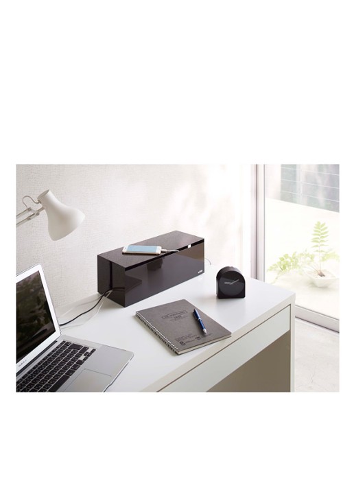 Yamazaki Web kabelbox  - detail 2 zwart