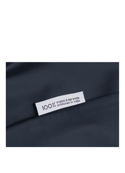 Yumeko Blueberry dekbedovertrekset van  katoensatijn 300TC - inclusief kussenslopen - detail 3 indigo