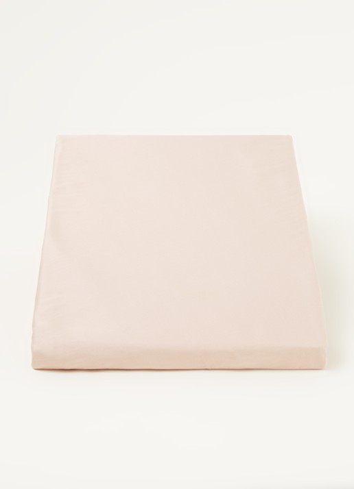 Yumeko Hoeslaken van  katoensatijn 300TC, hoekhoogte 30 cm - voorkant 2 oudroze