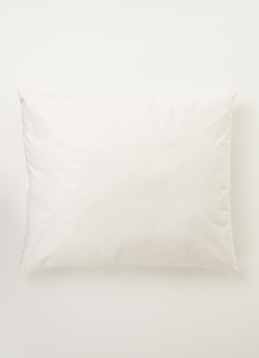 Yumeko Stevig hoofdkussen met vulling van wol 60 x 70 cm - voorkant 3 wit