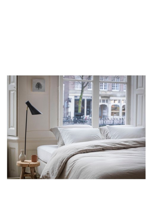 Yumeko Yumeko Washed linnen dekbedovertrekset - inclusief kussenslopen - voorkant 4 beige