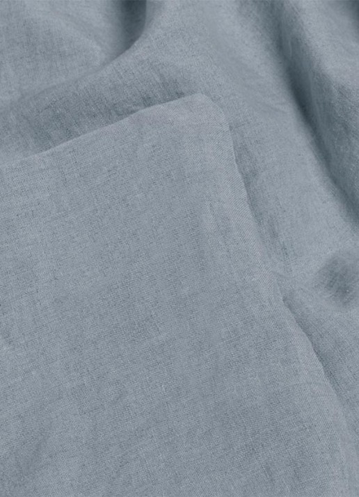 Yumeko Yumeko Washed linnen dekbedovertrekset - inclusief kussenslopen - detail 3 blauw