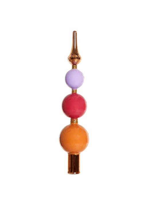Yup in de Boom Piek Smiley kersthanger 28 cm - achterkant orange