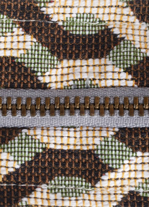 Yves Delorme Aime toilettas met print - detail 2 groen