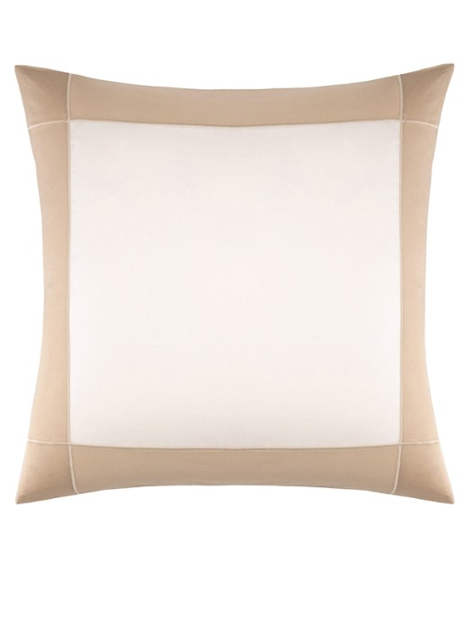 Yves Delorme Apollon kussensloop 120TC - voorkant 6 beige