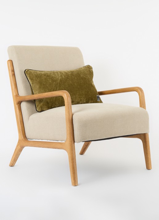 Yves Delorme BOROMEE  Paon        Cushion c - detail 7 mosgroen