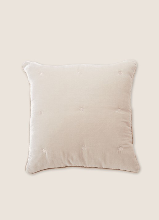 Yves Delorme Cocon sierkussen 45 x 45 cm  - voorkant 3 beige