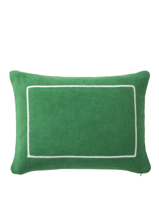 Yves Delorme Croisière Strand sierkussen 40 x 30 cm - voorkant groen