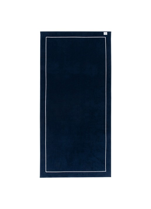 Yves Delorme Croisiere strandlaken  - 480 gr/m2 - 92 x 200 cm - voorkant 5 donkerblauw