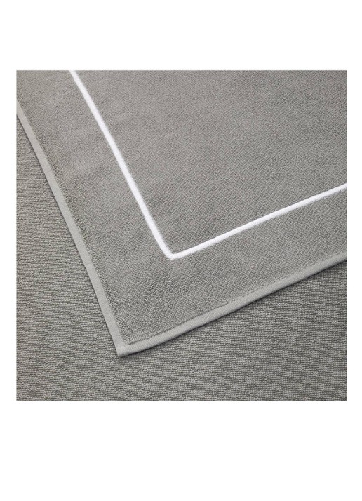 Yves Delorme Croisiere strandlaken  - 480 gr/m2 - 92 x 200 cm - achterkant lichtgrijs