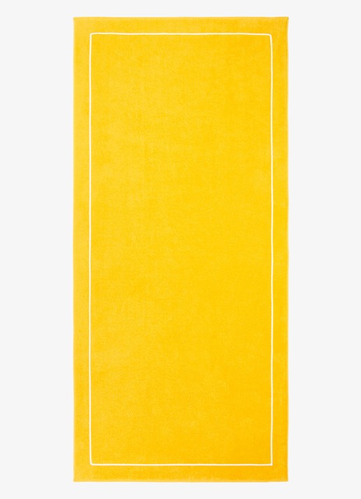 Yves Delorme Croisiere strandlaken  - 480 gr/m2 - 92 x 200 cm - achterkant geel
