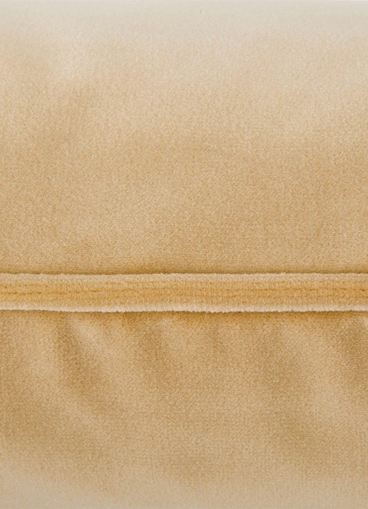 Yves Delorme Divan sierkussenhoes van fluweel - detail 4 donkerbeige