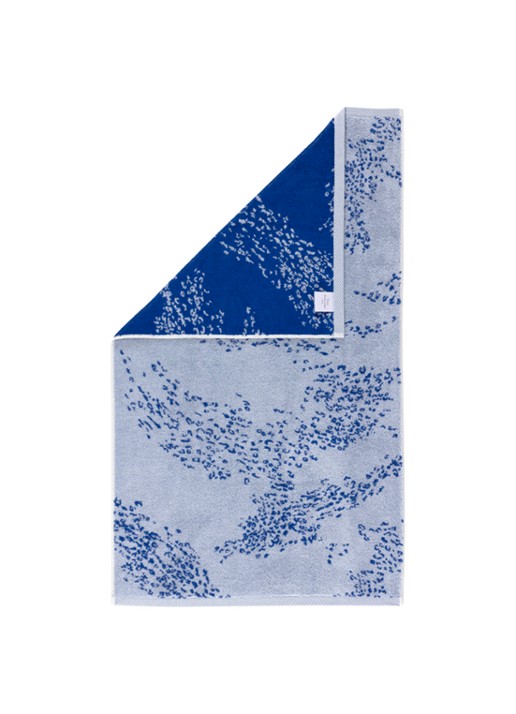 Yves Delorme Ecumes badhanddoek - 70 x 140 cm - voorkant 3 blauw